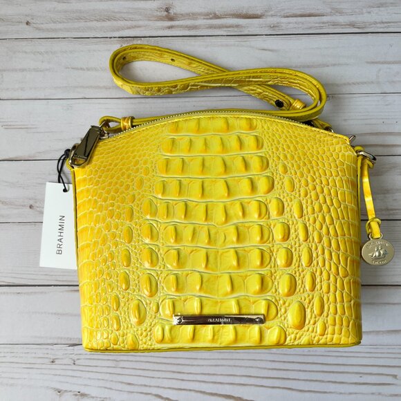 Brahmin Handbags - BRAHMIN Mini Duxbury Crossbody Bag Melbourne Yellow - 1